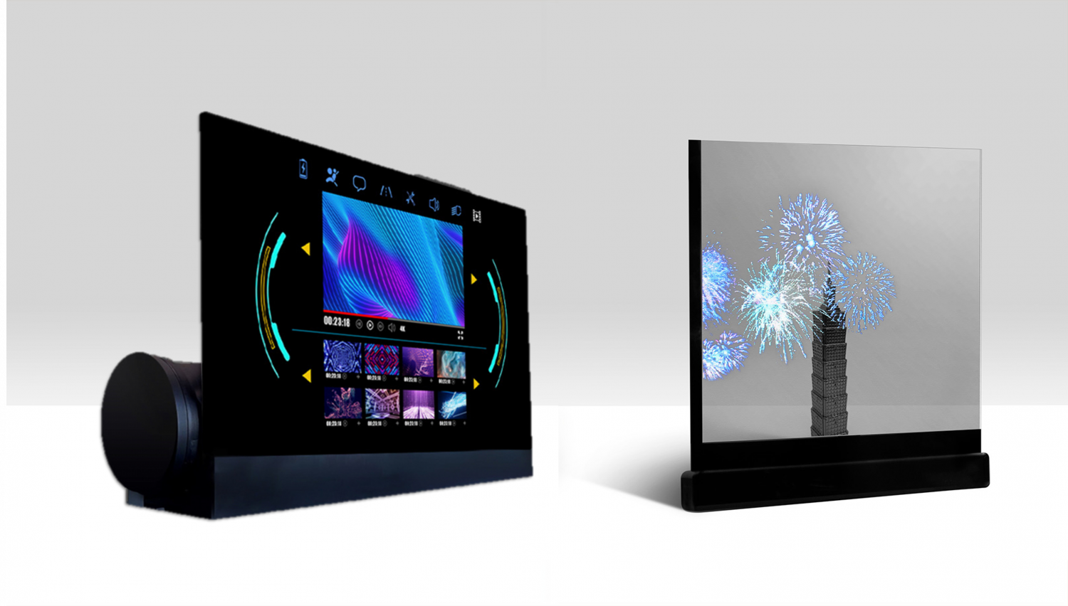 可卷式、折迭性、高透明